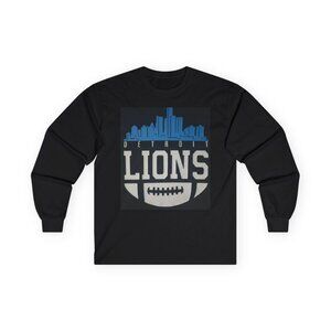 Detroit Football Sweatshirt, Vintage Detroit Lions Crewneck GRIT MIchigan